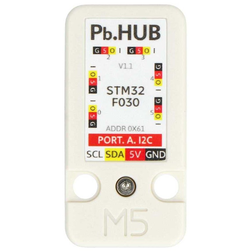 Pb.Hub V.1.1 I/O 6 kanalų I2C - STM32F0 išplėtimo modulis - M5Stack U041-B – 3