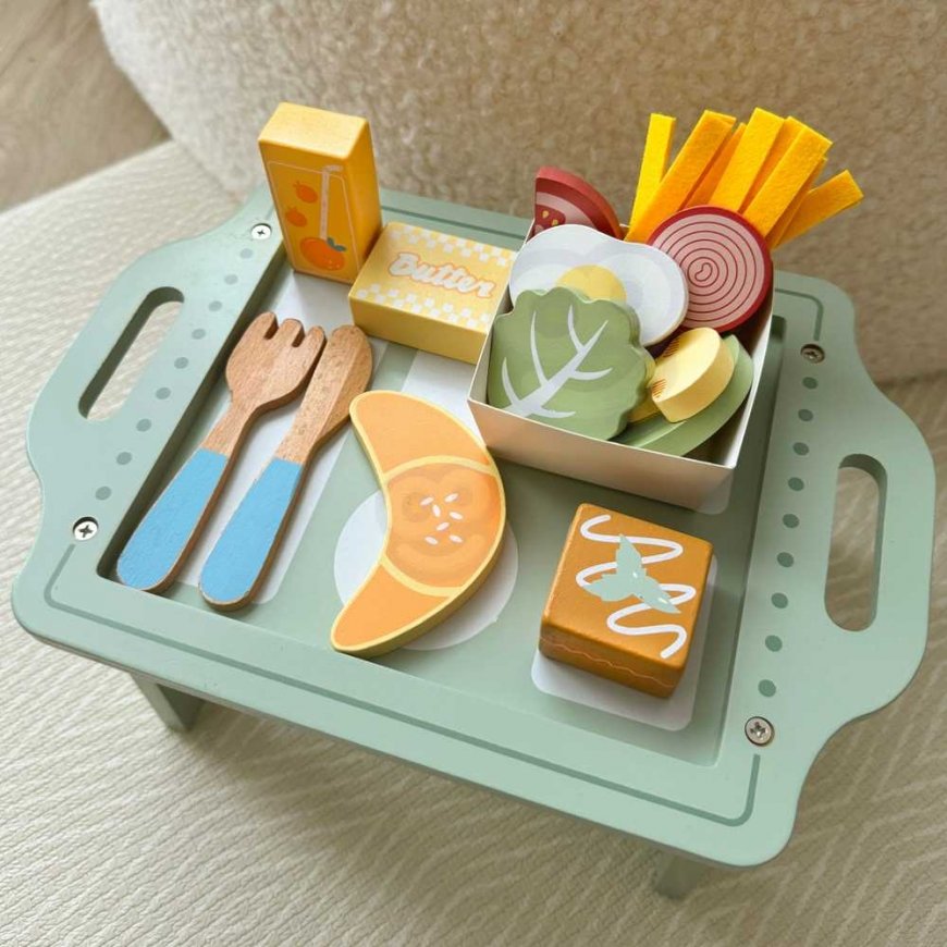 WOOPIE Green Set Breakfast and Restaurant - Ordering Game with Tray and Accessories – 4