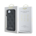 Guess 4G Charm dėklas skirtas Apple iPhone 16e Tone on Tone Pilkas Guess 4G Charm dėklas skirtas Apple iPhone 16e Tone on Tone Pilkas