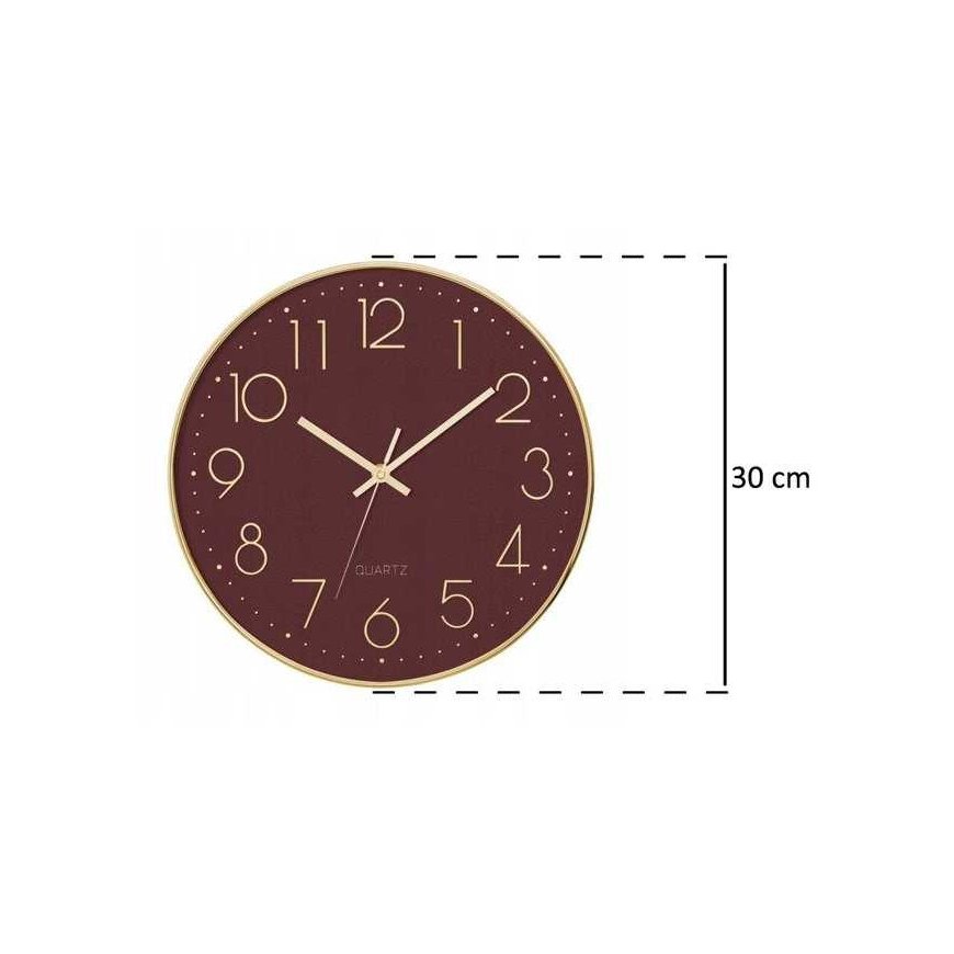 Atmosphera Silent wall clock for the bedroom with silent mechanism, red, Ø 30 cm – 4