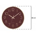 Atmosphera Silent wall clock for the bedroom with silent mechanism, red, Ø 30 cm Atmosphera Silent wall clock for the bedroom with silent mechanism, red, Ø 30 cm