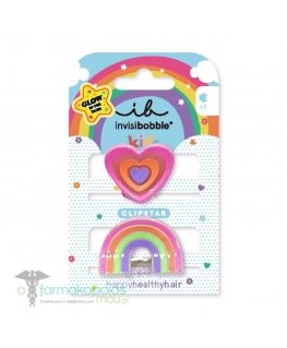 Clipstar Glow Happy Heart - Hair Clip 2 pcs.