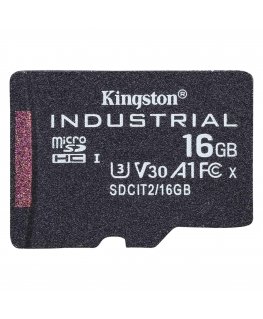 Kingston Technology Industrial 16 GB MicroSDHC UHS-I Klass 10
