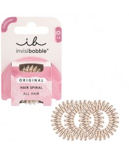 invisibobble Original Bronze Me Pretty Matu aksesuārs Matu lente 3 pcs