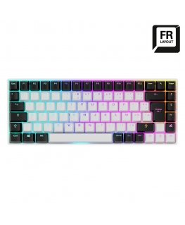 Sharkoon SKILLER SGK50 S3 klaviatuur Mängimine USB AZERTY Prantsuse Valge