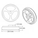 Pololu wheels 32x7mm black - 2 pieces Pololu wheels 32x7mm black - 2 pieces