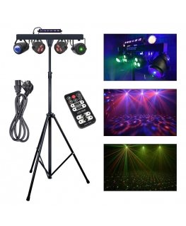 LIGHT4ME LED PAR LASER BEAM apšvietimo komplektas