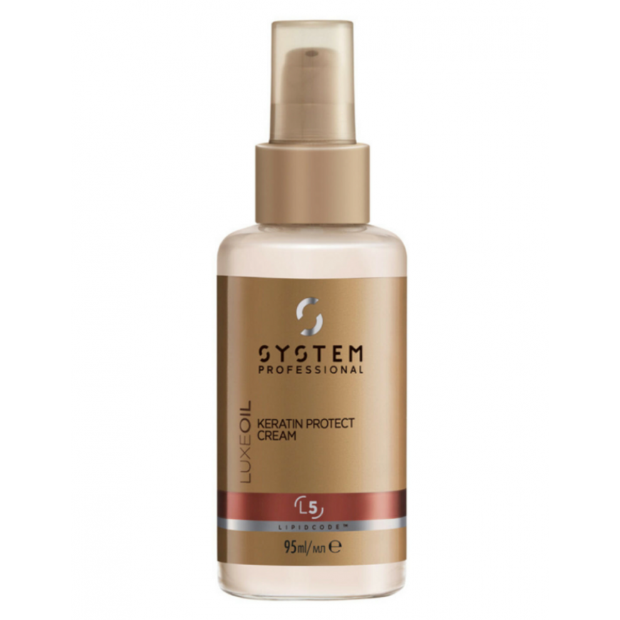 LuxeOil Keratin Protect Cream - Nourishing hair cream.