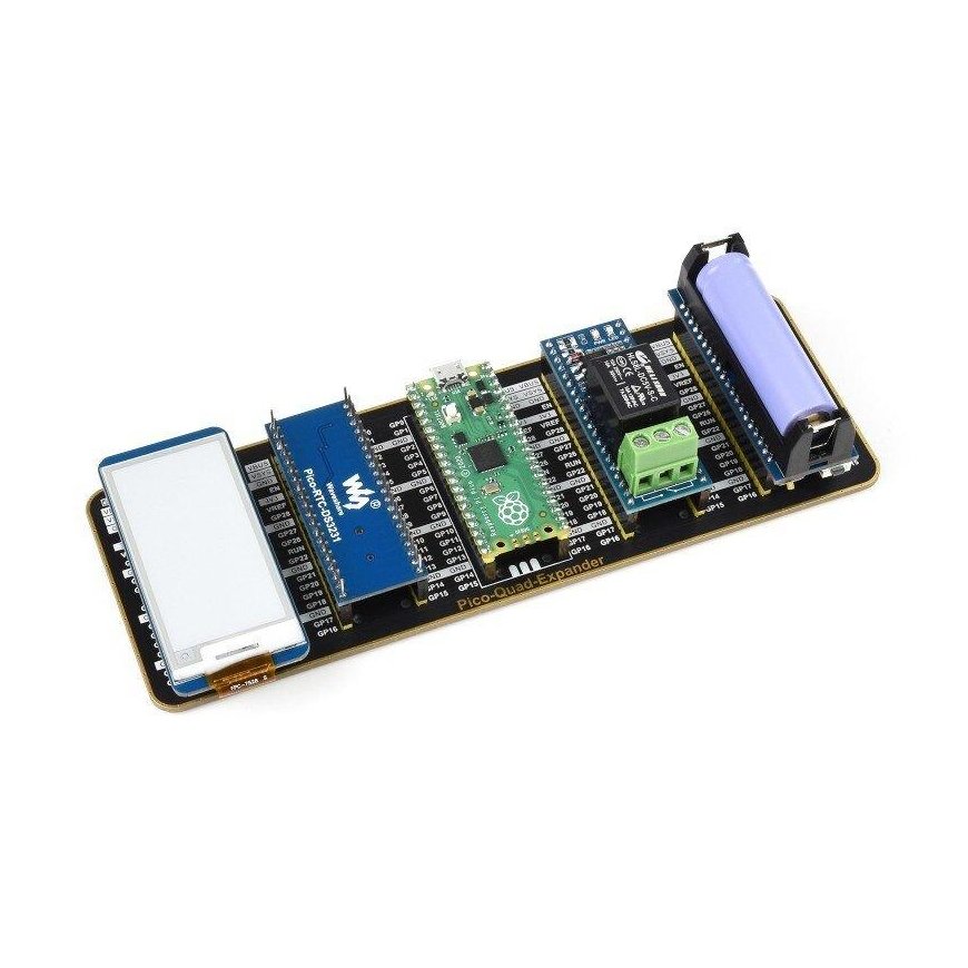 Pico-nelikaapelilaajennin, 2x20 GPIO-nastainen nelikaapelilaajennin Raspberry Pi Picolle, Waveshare 19361 – 2