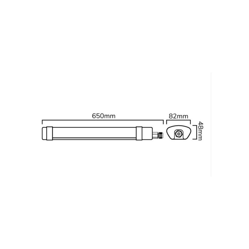 Hermetinis šviestuvas TRI-PROOF, 230Vac, 30W, 3600lm, 65cm, IP65, 4000K, LEDOM – 3