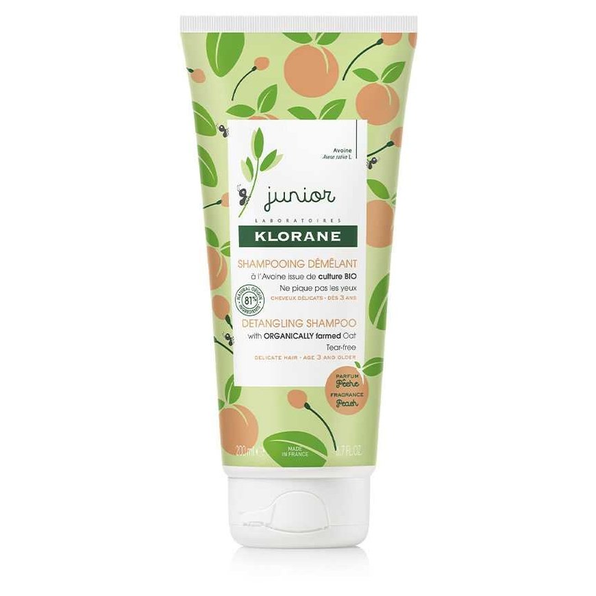 Klorane Junior Detangling Shampoo Peach, 200 ml – 2