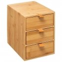 5five Simply Smart Bamboo Bamboo Cosmetic Holder, 3 Drawers 5five Simply Smart Bamboo Bamboo Cosmetic Holder, 3 Drawers