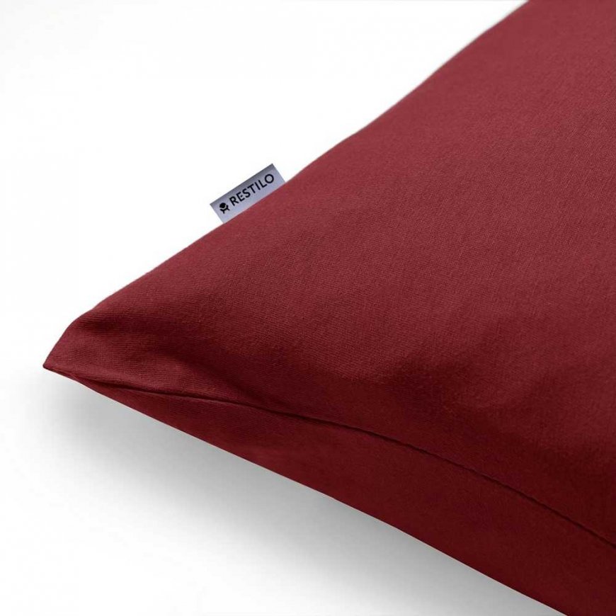 Meripihka Koristeellinen tyynyliina AMBER väri viininpunainen tyyli klassinen materiaali - tekstiilineule 40x120 DecoKing – 2