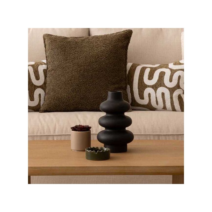 Atmosphera Black ceramic vase CLOTHILDE, height 25 cm – 2