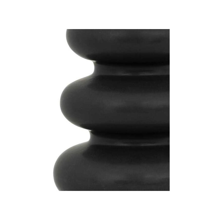 Atmosphera Black ceramic vase CLOTHILDE, height 25 cm – 3