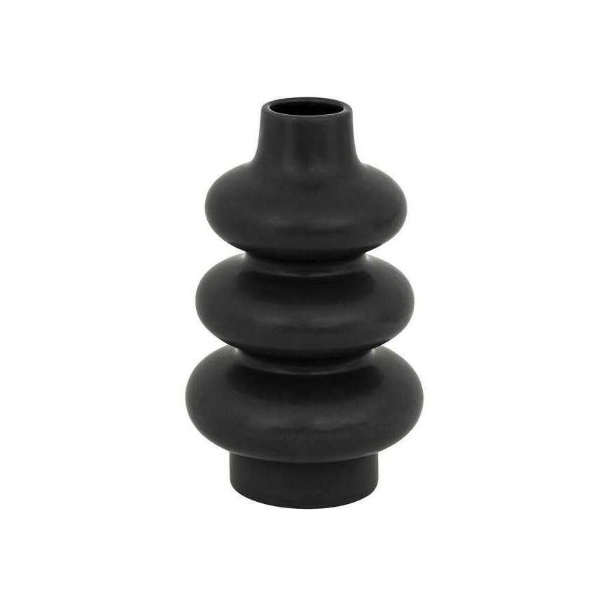 Atmosphera Black ceramic vase CLOTHILDE, height 25 cm – 4