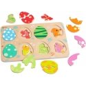 Wooden puzzle 3 layers Dinosaur eggs, Classic World Wooden puzzle 3 layers Dinosaur eggs, Classic World
