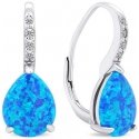 Brilio Silver Fashionable silver earrings with synthetic opals EA371WB Brilio Silver Fashionable silver earrings with synthetic opals EA371WB