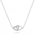 Brilio Silver Silver necklace with connected hearts NCL204W