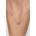 Brilio Silver Silver necklace with connected hearts NCL204W