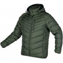 Neo Olive-black down work jacket with hood, size L Neo Olive-black down work jacket with hood, size L