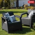Lauko baldų komplektas Keter Corfu duo set Lauko baldų komplektas Keter Corfu duo set