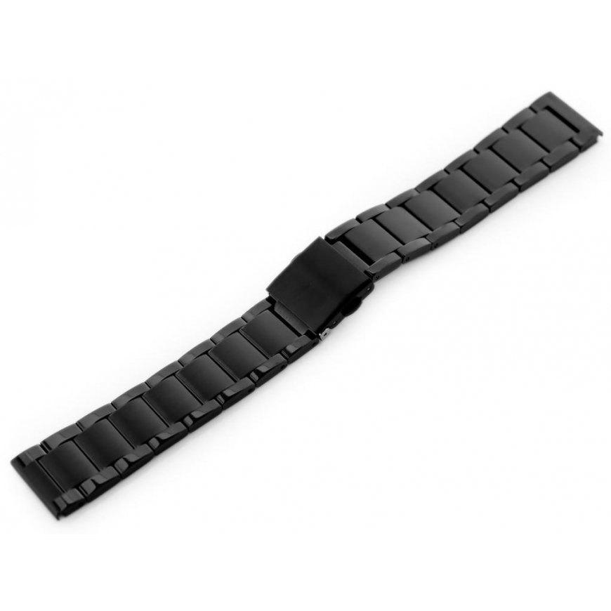 Pacific Model 9 solid bracelet - black 18mm – 2