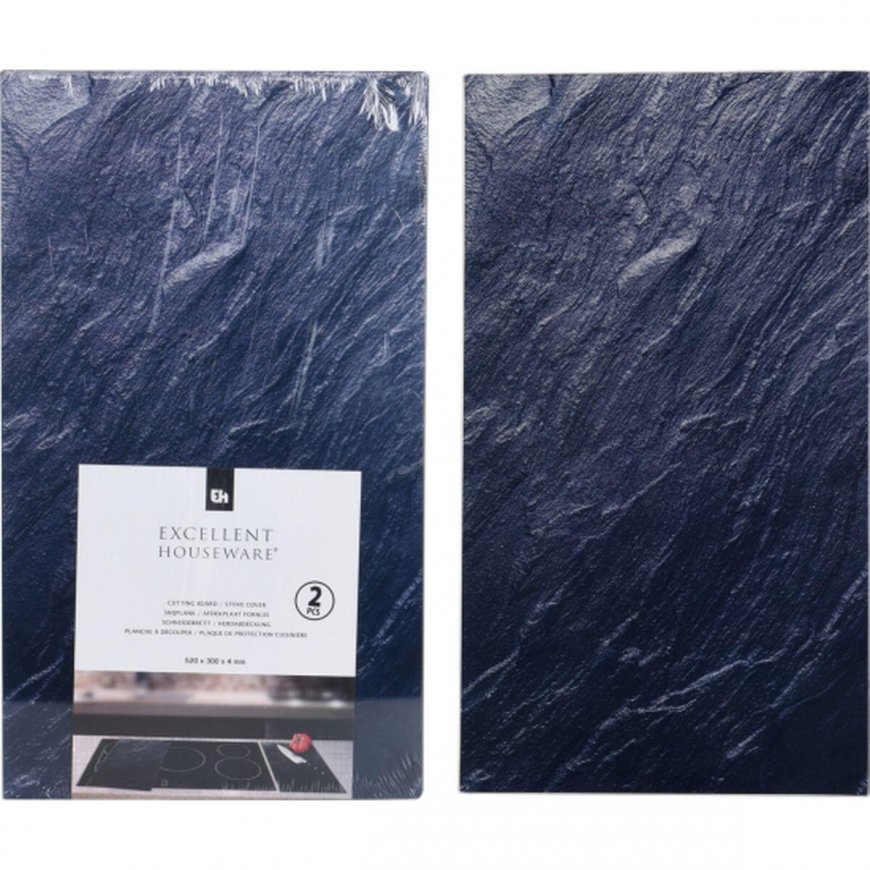 Excellent Houseware Cutting board and stove lid glass 60x51 cm 2 pcs.