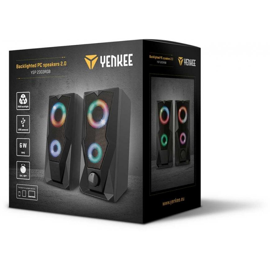 Computer speakers YSP 2003 RGB YENKEE speakers, USB 2.0 – 4