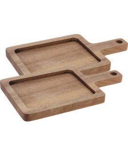 Excellent Houseware Acacia wood serving board, 2 pcs.