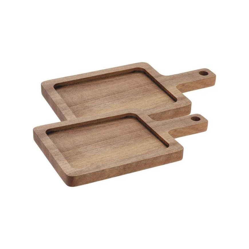Excellent Houseware Acacia wood serving board, 2 pcs.
