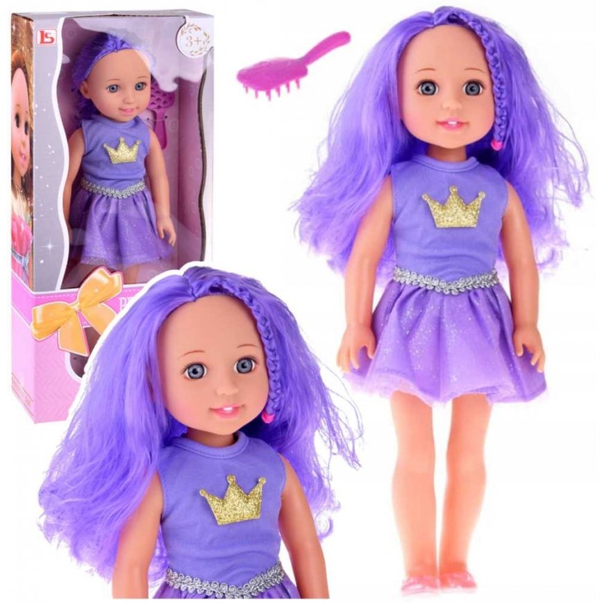 Lean Toys -nukke violetissa mekossa ja kampauksessa – 4