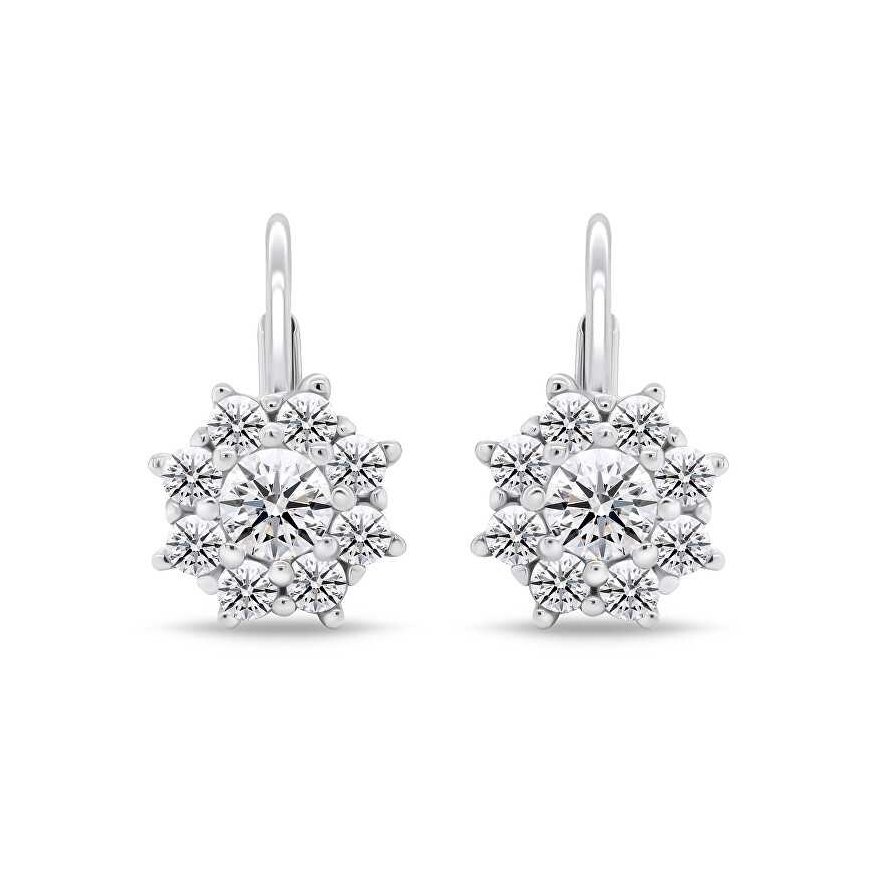 Brilio Silver Brilio Silver Beautiful silver earrings with clear zircons EA744W – 2
