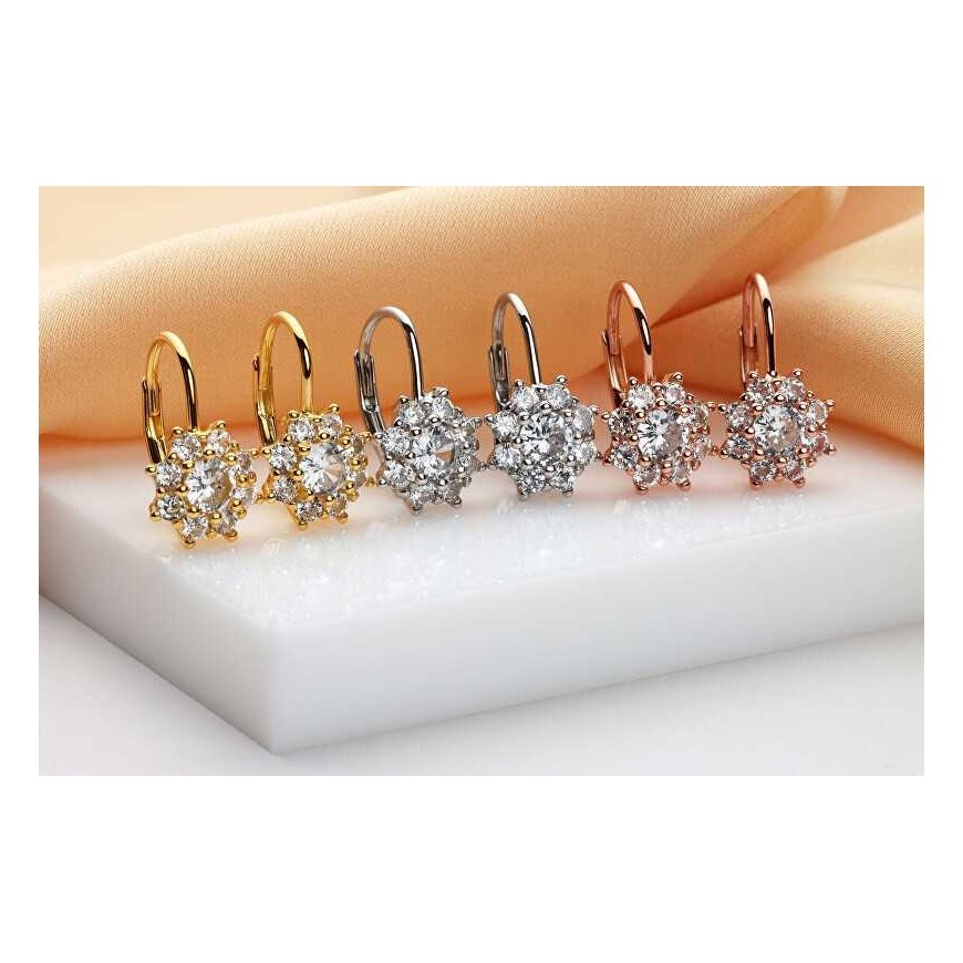 Brilio Silver Brilio Silver Beautiful silver earrings with clear zircons EA744W – 4
