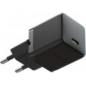 Baseus Wall Charger Palm 20W USB-C QC3.0 PD3.0 with USB-C cable 1m, black Baseus Wall Charger Palm 20W USB-C QC3.0 PD3.0 with USB-C cable 1m, black