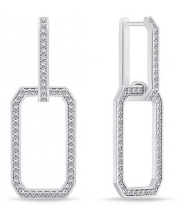 Brilio Silver Brilio Silver Elegant silver earrings with zircons EA789W