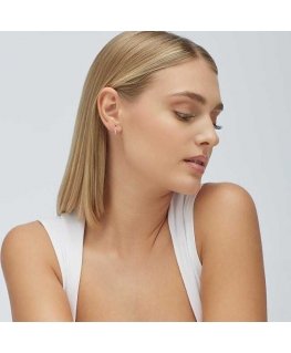 Brosway Fancy Infinite White FIW88 hopeinen yksittäinen korvakoru