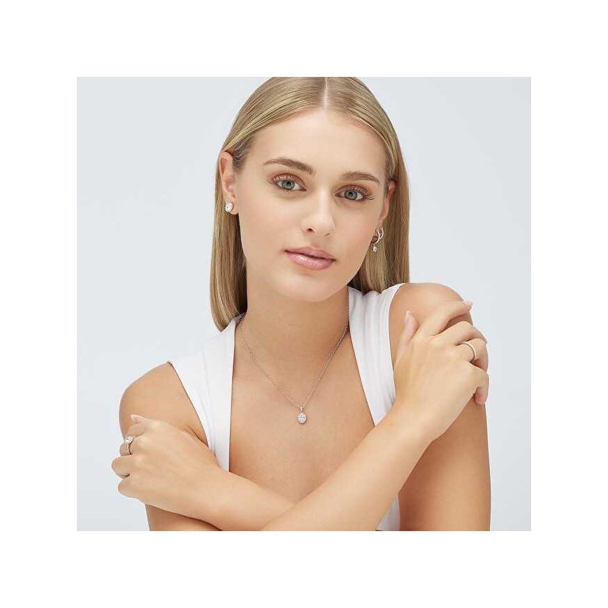 Brosway Fancy Infinite White FIW88 silver hoop single earring – 3