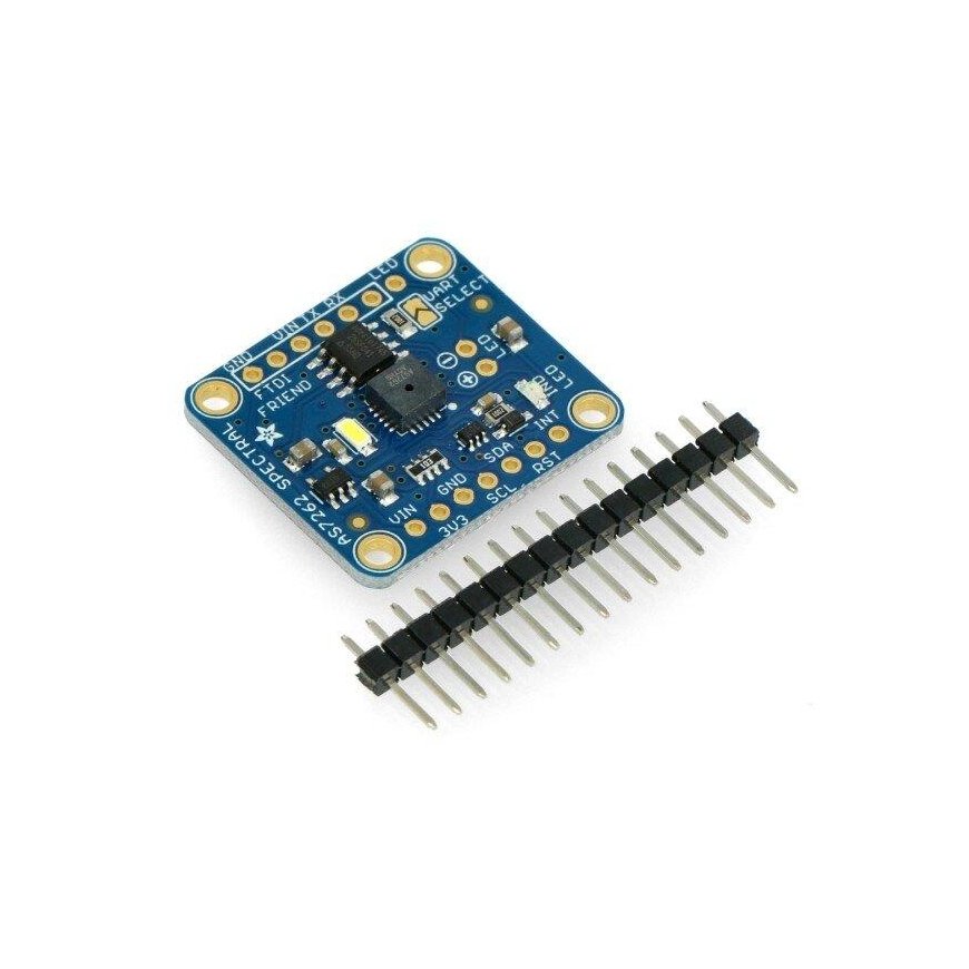 AS7262, 6-channel visible light/color spectrum sensor, Adafruit 3779 – 2