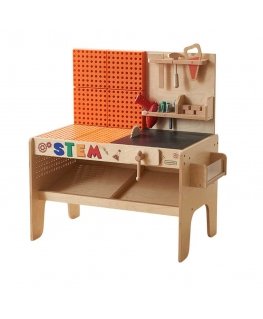 MASTERKIDZ XXL Montessori STEM medinės dirbtuvės su įrankiais