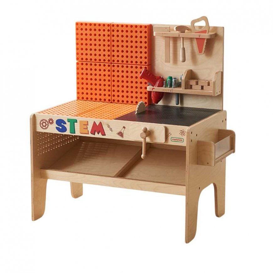 MASTERKIDZ XXL Montessori STEM -puinen työpaja työkaluilla