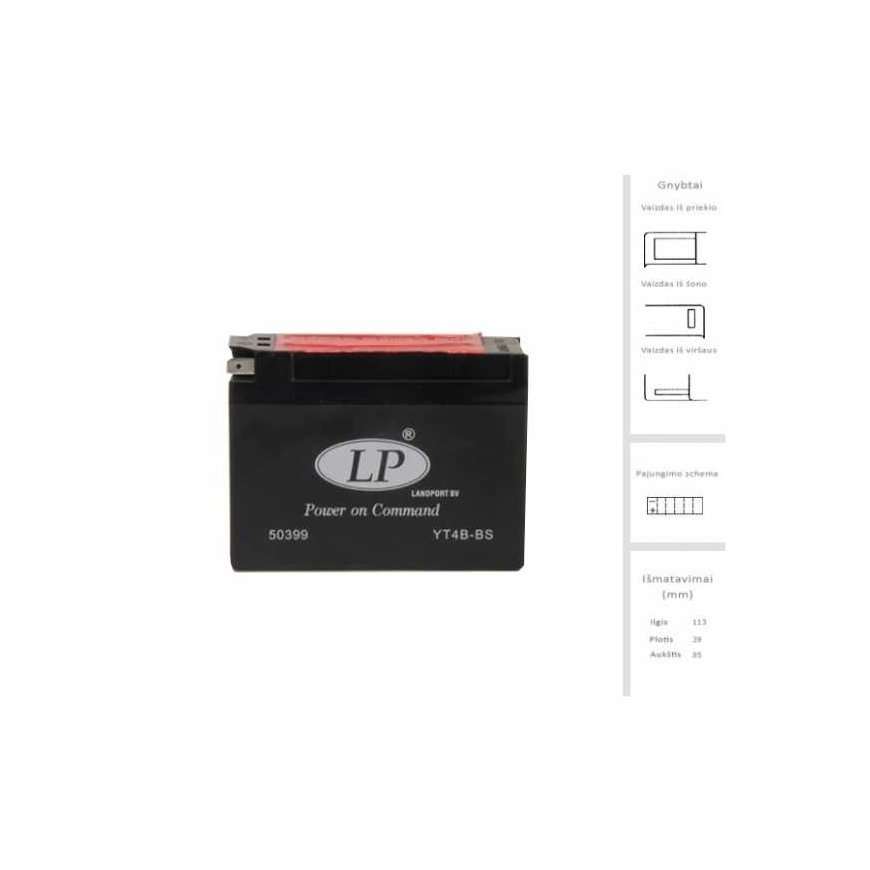 Landport Battery 2.3 Ah 40A EN 12V