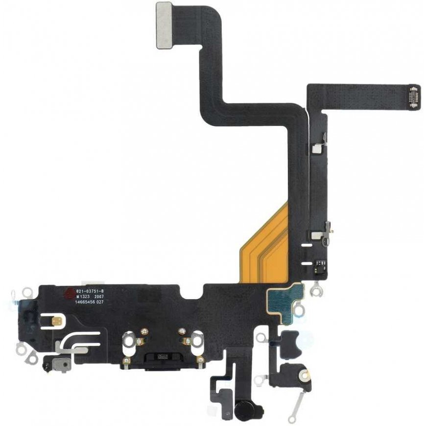 Alkuperäinen latausjousto USB IPHONE 14 Prolle, musta (irrotettu) – 5