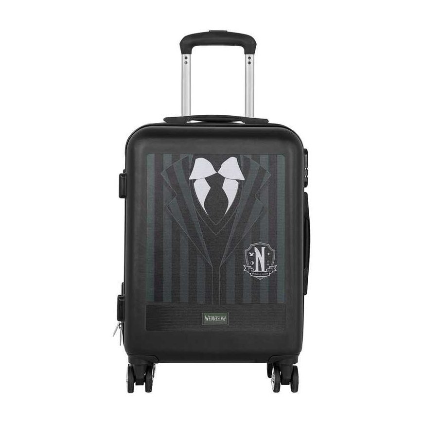 Kelioninis lagaminas Karactermania Wednesday Uniform ABS trolley, 38x55x20 cm