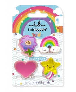 Clipstar Happy World - Hair Clip Set 4 pcs.