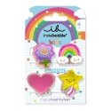 Clipstar Happy World - Hair Clip Set 4 pcs. Clipstar Happy World - Hair Clip Set 4 pcs.