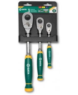 Ratchet set Sata ST14901G 1/2'' 1/4'' 3/8'' 3 pcs.