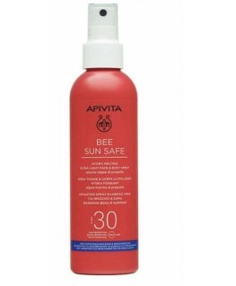 Apivita Bee Sun Safe Hydra Melting itin lengvas veido ir kūno purškiklis SPF30 200ml