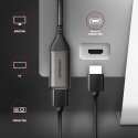Axagon RVC-HI2M video kabeļu aksesuārs 0,25 m USB Veids-C HDMI Melns Axagon RVC-HI2M video kabeļu aksesuārs 0,25 m USB Veids-C HDMI Melns