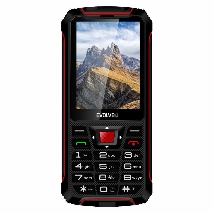 Evolveo StrongPhone SPW4RD matkapuhelin 7,11 cm (2.8") 170 g musta, Punainen